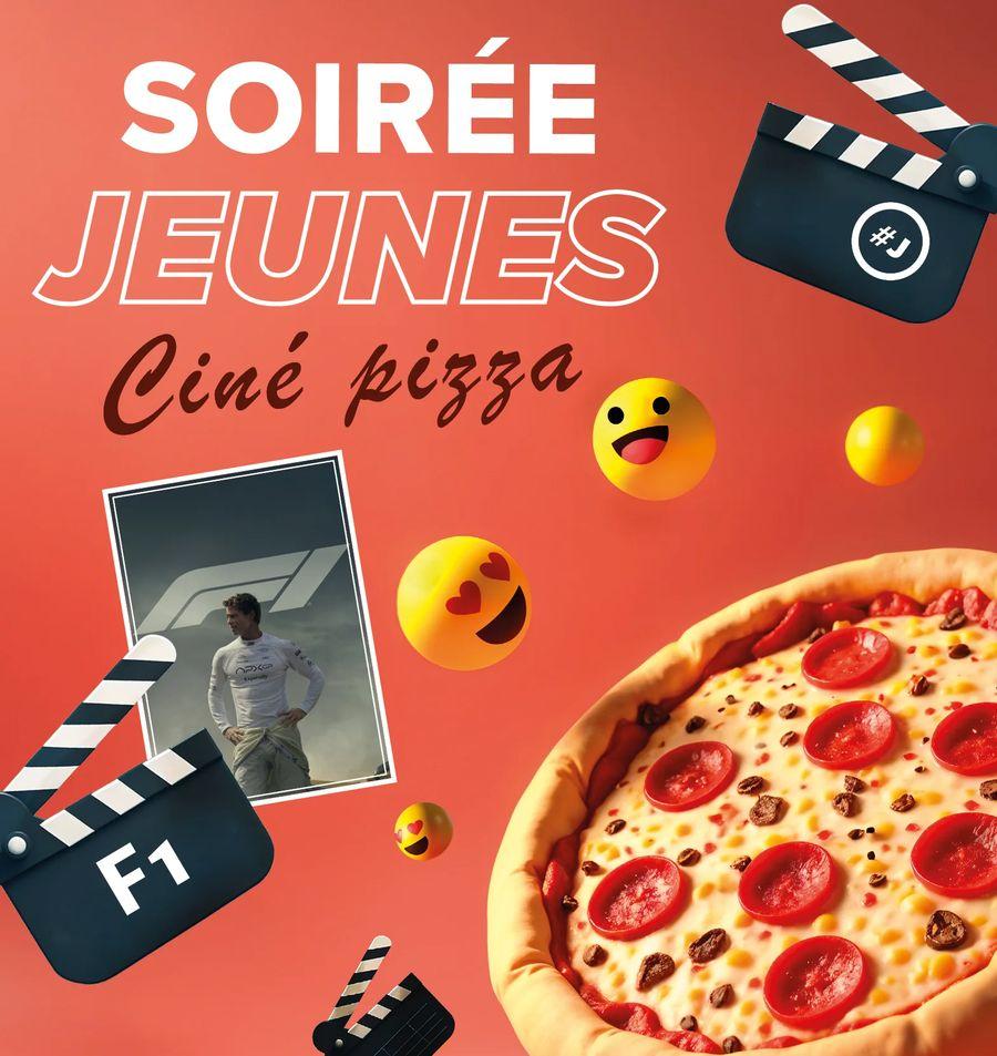 soiree jeune cine pizza affiche a3