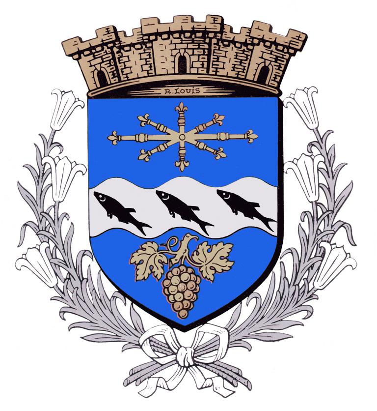 blason complet bleu