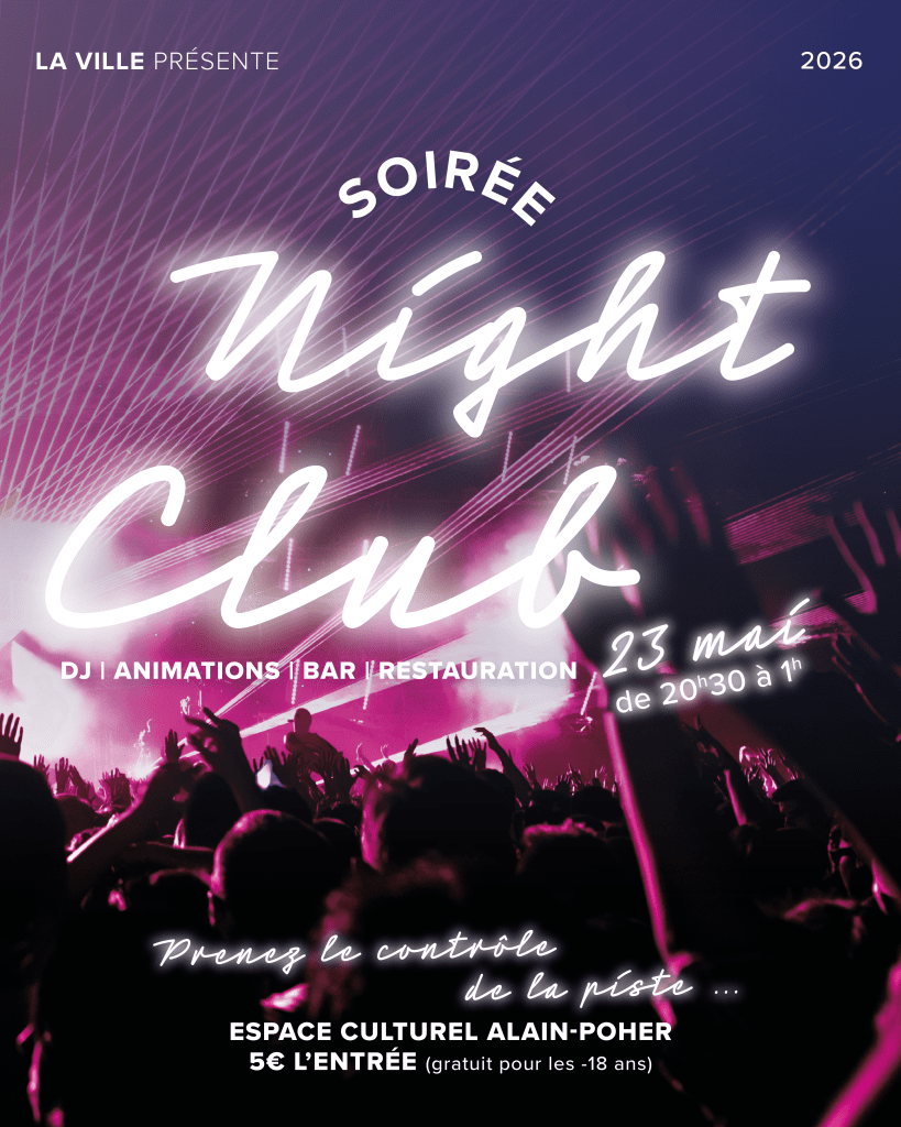 affiche événement avril 2026 - soirée nightclub