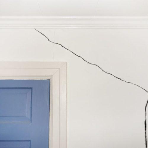 fissure dans un mur